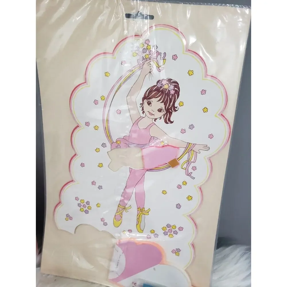 NEW Vintage Birthday Party Decor LOT Ballerina Ballet Dance Centerpiece Die‎ Cut
